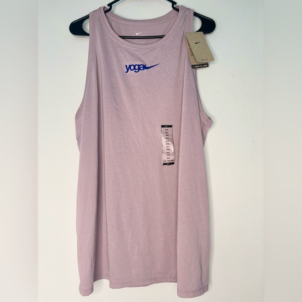 NIKE YOGA NWT LILAC ATHLETIC TANK TOP SZ 2XL